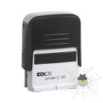   Bélyegző C10 Printer Colop 10x27mm, fekete ház/fekete párna