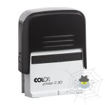 COLOP C 30 bélyegző - fekete ház / fekete párna