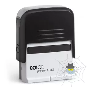 Bélyegző C30 Colop fekete ház/kék párna