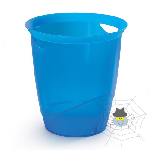 Papírkosár 16l, Durable Trend, áttetsző kék