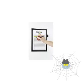   Infokeret A4, öntapadó hátlap, mágneses záródás Duraframe® Note fekete