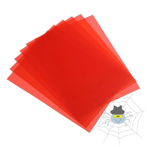 Előlap, A4, 200 micron 100 db/csomag, Bluering® áttetsző piros