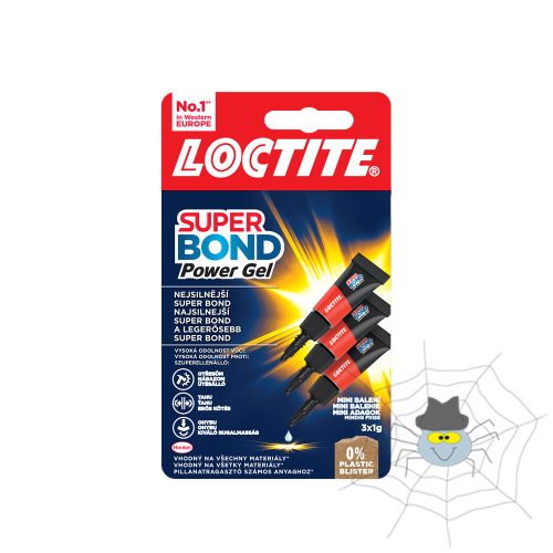 Pillanatragasztó 3x1g Loctite Super Bond Power Gél Mini Trio
