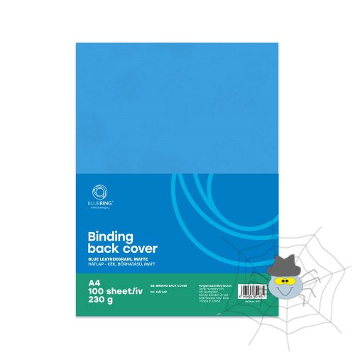 Hátlap, A4, 230 g. bőrhatású 100 db/csomag, kék Bluering®