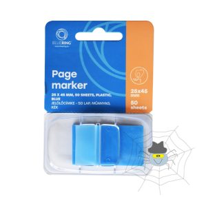 Jelölőcímke 25x45mm, 50lap, műanyag kék