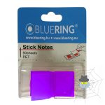   BLUERING 25x45 mm lila színű műanyag jelölőcímke - 50 lap/tömb
