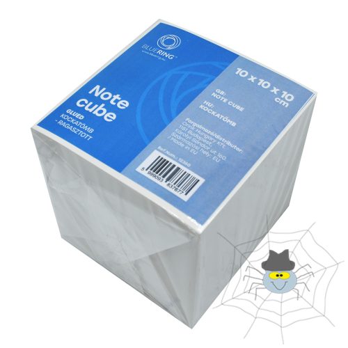 Kockatömb ragasztott, 10x10x10cm, Bluering® fehér
