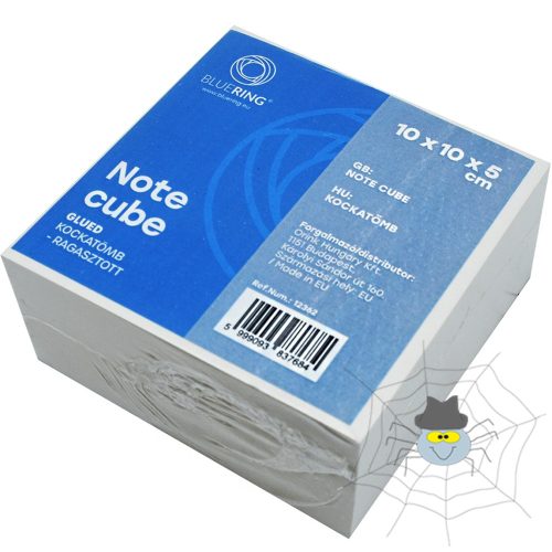 Kockatömb ragasztott 10x10x5cm, Bluering® fehér