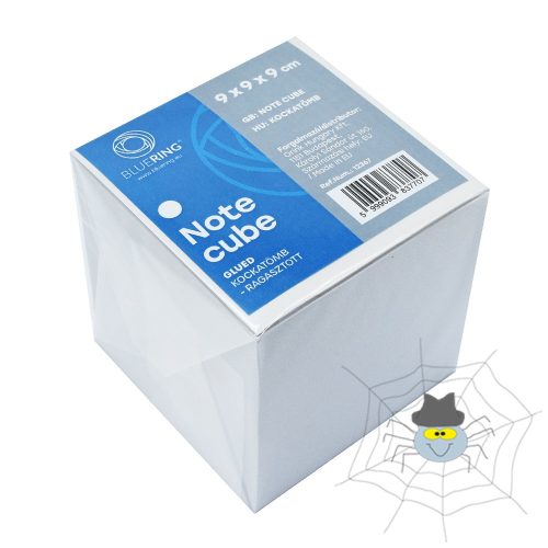 Kockatömb ragasztott 9x9x9cm, Bluering® fehér