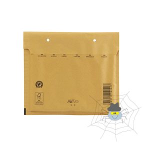 Szilikonos, légpárnás boríték CD vagy DVD-hez - barna