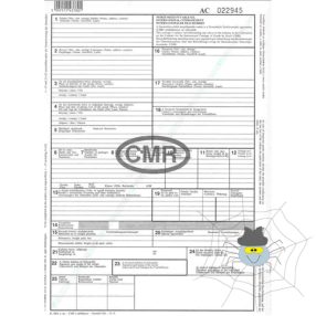 CMR A4-es, 6 példányos nemzetközi fuvarlevél