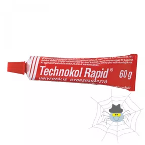 Ragasztó folyékony univerzális Technokol Rapid 60g. piros