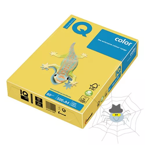 IQ Color A4/80 gr. színes fénymásolópapír - "IG50" intenzív sárga - 500 ív/csomag