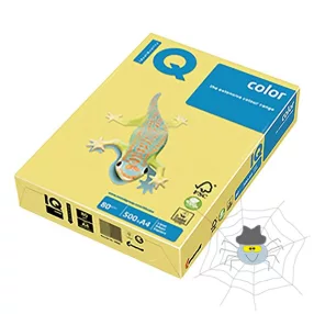   IQ Color A4/80 gr. színes fénymásolópapír - "YE23" pasztell sárga - 500 ív/csomag