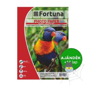 Fotópapír FORTUNA A/4 inkjet fényes 180 gr 100 ív/csomag