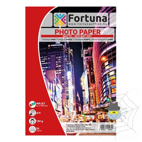 FORTUNA inkjet matt fotópapír A4/180 gr. 50 ív/csomag