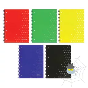   Spirálfüzet OPTIMA A/4 80 lapos perforált lyukasztott kockás