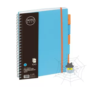 Spirálfüzet regiszteres GRAND A/4 kockás 100 lapos kék