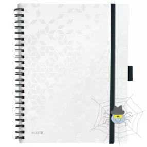 Spirálfüzet LEITZ Wow Active A/4 80 lapos kockás fehér