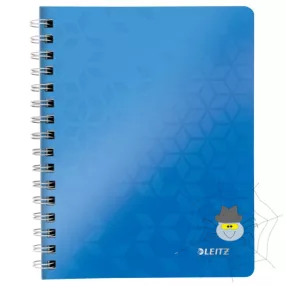 Spirálfüzet LEITZ Wow A/5 80 lapos vonalas kék