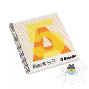   Spirálfüzet ESSELTE A/5 70 lapos perforált lyukasztott kockás