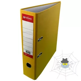 Fortuna  emelőkaros iratrendező - A4 - 5 cm - citromsárga