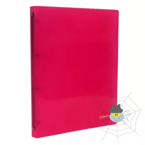 Gyűrűskönyv E-COLLECTION A/4 pp 4 gyűrű pink
