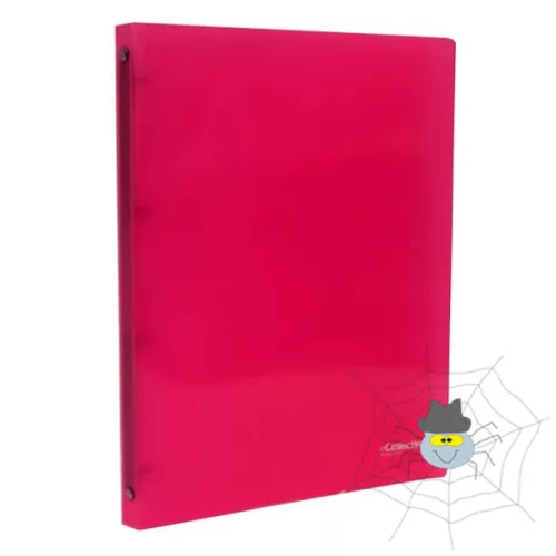 Gyűrűskönyv E-COLLECTION A/4 pp 4 gyűrű pink