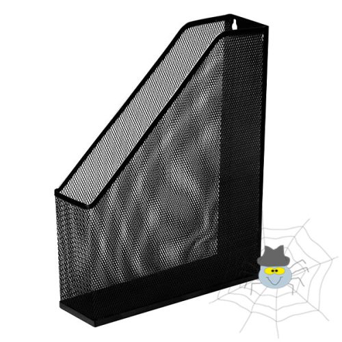 Irattartó papucs fémhálós fekete