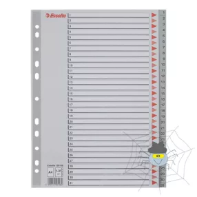 Regiszter ESSELTE műanyag A/4 1-31