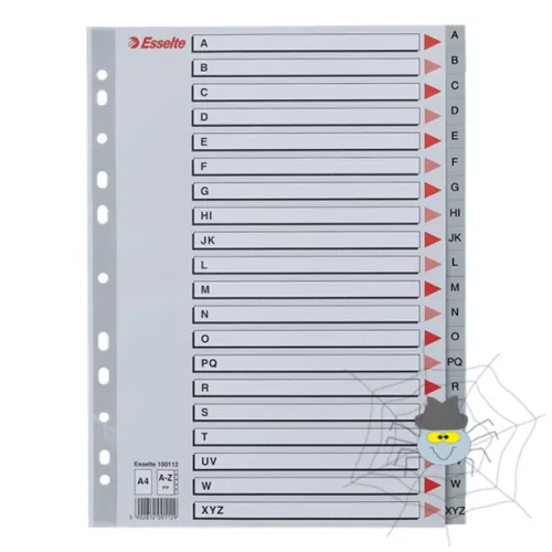 Regiszter ESSELTE műanyag A/4 A-Z