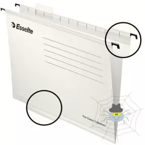   Függőmappa ESSELTE Classic A/4 újrahasznosított karton fehér 25 db/doboz