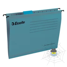   Függőmappa ESSELTE Classic A/4 újrahasznosított karton kék 25 db/doboz