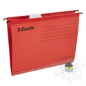   Függőmappa ESSELTE Classic A/4 újrahasznosított karton piros 25 db/doboz