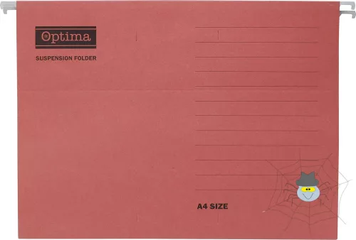 Függőmappa OPTIMA A/4 piros 25db/csomag