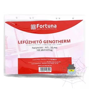  FORTUNA A5/50 mikron narancsos lefűzhető genotherm - 100 db/csomag