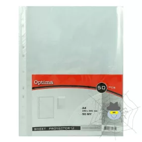   Lefűzhető genotherm OPTIMA A/4 90mikron víztiszta 50 db/csomag