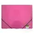 Gumis mappa E-COLLECTION A/4 műanyag pink