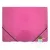 Gumis mappa ELECTRA A/4 műanyag pink