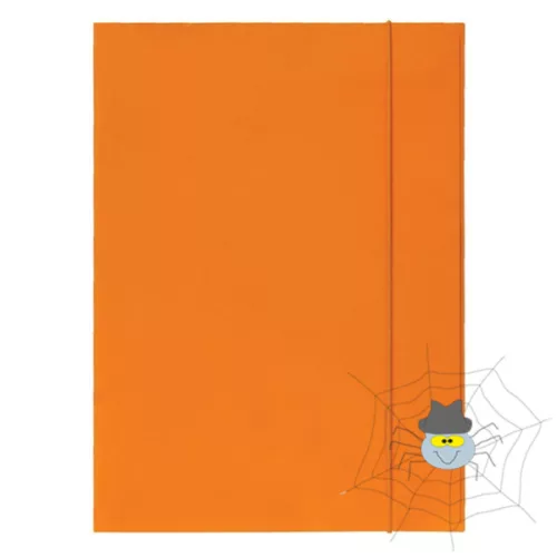 Gumis mappa OPTIMA A/4 fluo narancs 600gr