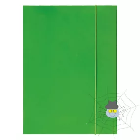 Gumis mappa OPTIMA A/4 fluo zöld 600gr