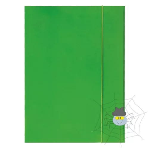 Gumis mappa OPTIMA A/4 fluo zöld 600gr