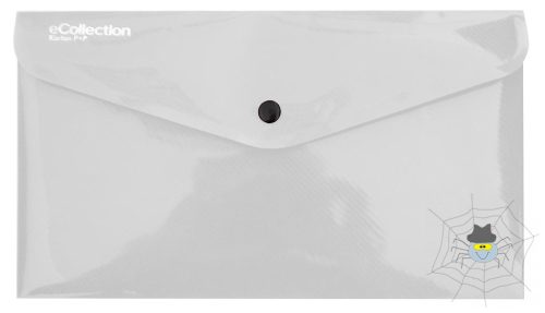 E-COLLECTION műanyag, patentos DL irattasak - átlátszó