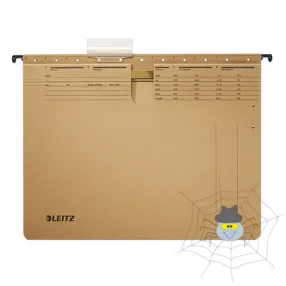   Függőmappa gyorsfűző szerkezettel LEITZ Alpha A/4 karton natúr 25 db/doboz