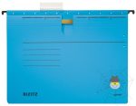   Függőmappa gyorsfűző szerkezettel LEITZ Alpha A/4 karton kék 25 db/doboz