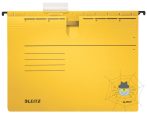   Függőmappa gyorsfűző szerkezettel LEITZ Alpha A/4 karton sárga 25 db/doboz
