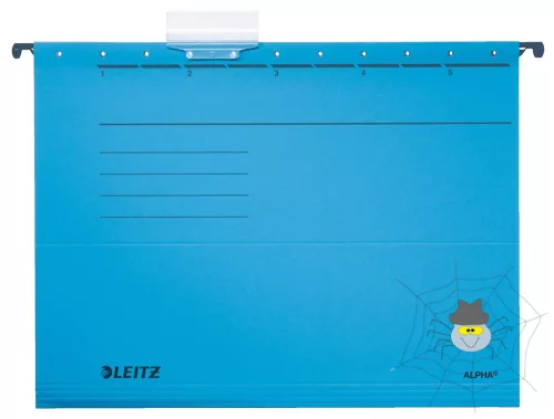 Függőmappa LEITZ Alpha Standard A/4 karton kék 25 db/doboz
