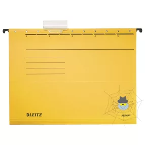   Függőmappa LEITZ Alpha Standard A/4 karton sárga 25 db/doboz
