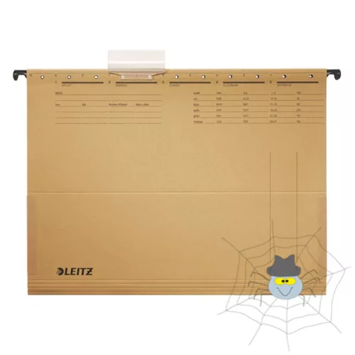 Függőmappa oldalvédelemmel LEITZ Alpha Standard A/4 karton natúr 25 db/doboz