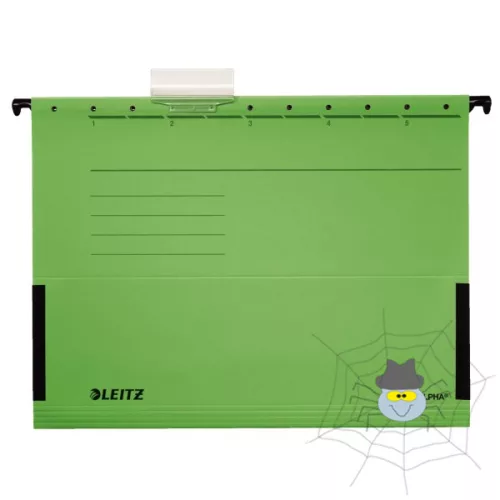 Függőmappa oldalvédelemmel LEITZ Alpha Standard A/4 karton zöld 25 db/doboz